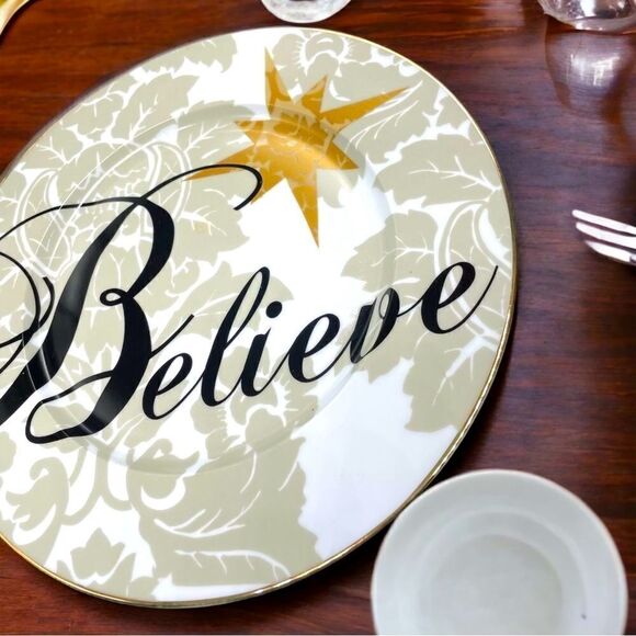 St. Nicholas Square l Believe l Gold-Rimmed l Replacement Dinner Plate l EUC - Picture 9 of 9